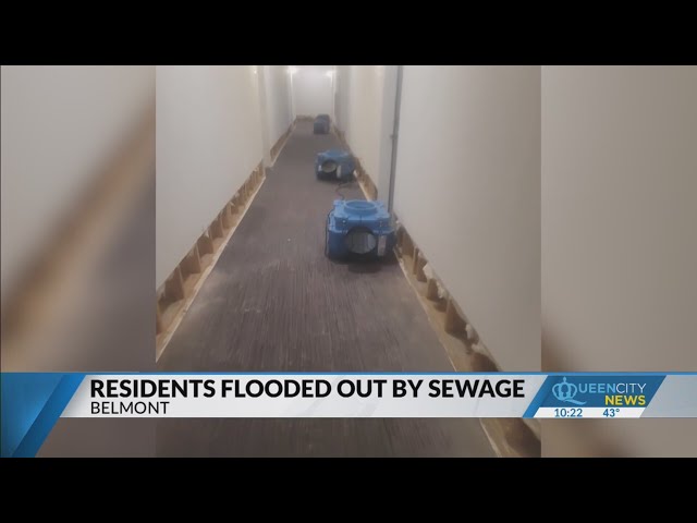 Sewage spill floods Belmont apartments; who is to blame?