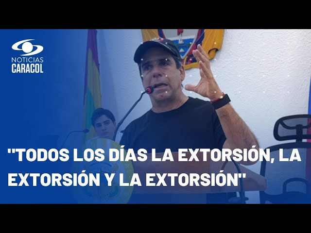 Alex Char aplicará plan de choque contra extorsión a comerciantes en Barranquilla