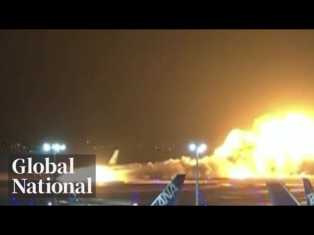 Global National: Jan. 2, 2024 | 379 escape Japan Airlines jet on fire after collision during landing