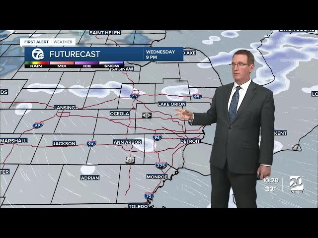 Chance of freezing drizzle tonight