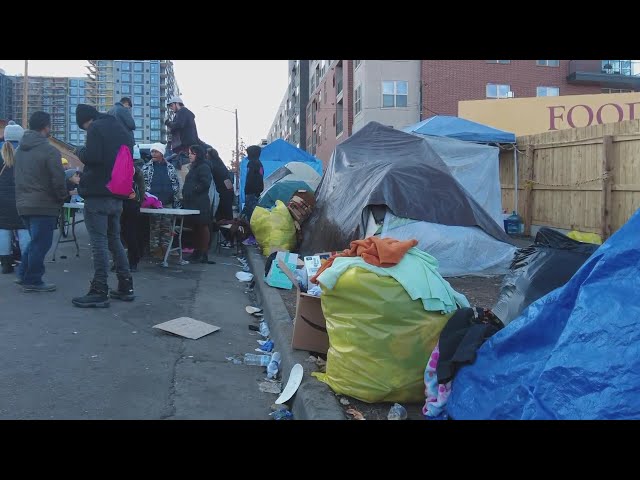 Migrants camping near Denver's Zuni, Speer intersection to be moved into shelters