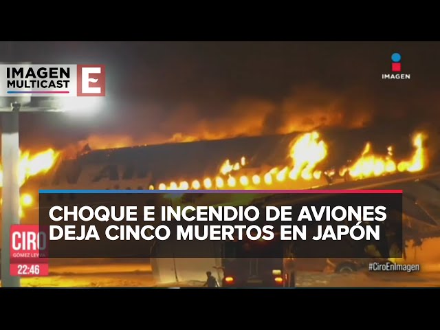 Otra tragedia en Japón: Chocan dos aviones en Tokio