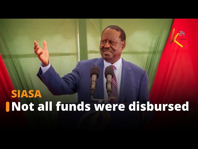 Raila: Not all funds were disbursed in the education sector