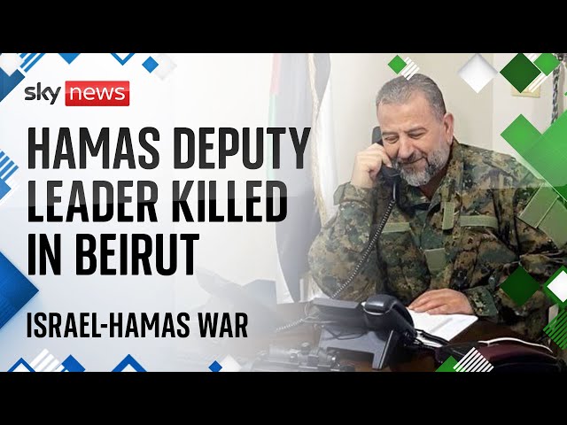 Watch Israel-Hamas war live: Hamas blames Israel for 'cowardly assassination' of deputy le