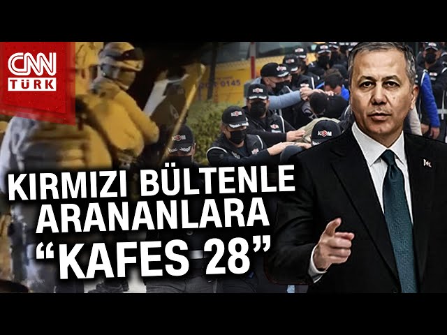 11 İlde 'Kafes' Operasyonu! Bakan Yerlikaya Duyurdu: Kırmızı Bültenle Aranan 56 Kişi Yakal