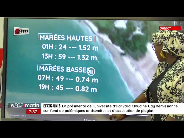 La météo avec Faty Dieng- Infos matin du 03 Janvier 2024