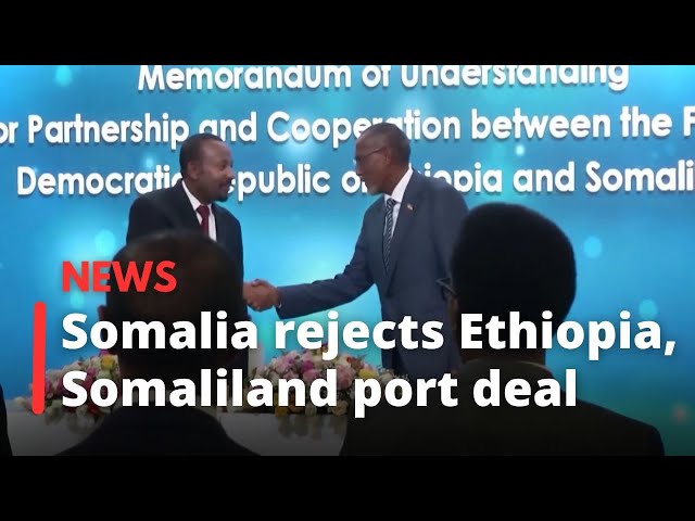 Somalia rejects Ethiopia and Somaliland port deal