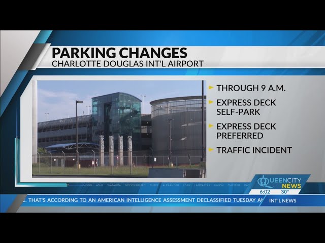 Charlotte Airport express decks closed due to wreck