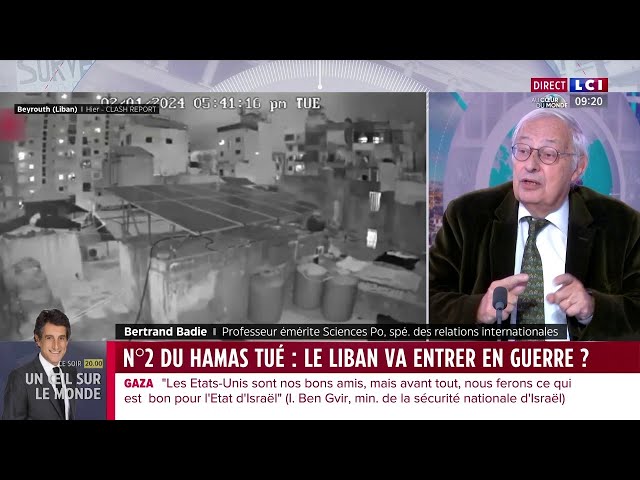 Numéro 2 du Hamas tué au Liban : "Il y a une sorte de carte de l'action israélienne&quo