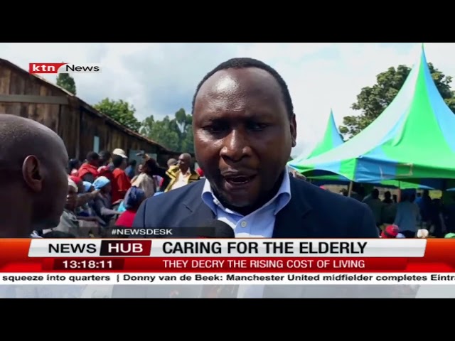 Elderly people in Embu receive food donations to keep them going as most of them are neglected