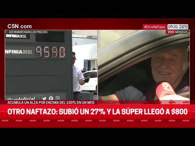 NAFTAZO: REMARCAN PRECIOS EN VIVO