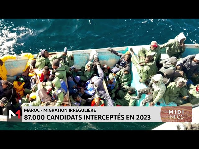 Migration irrégulière : 87.000 candidats interceptés en 2023