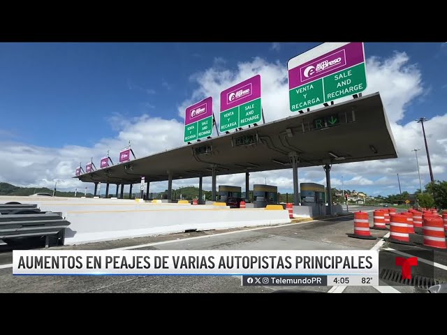 En vigor el aumento programado en las tarifas de peajes