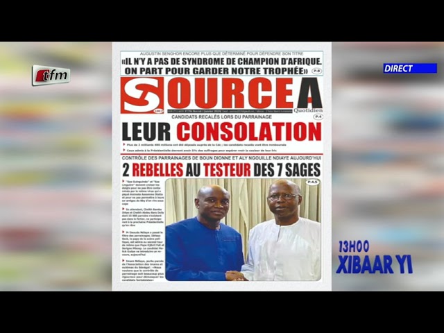 Revue de Presse du 03 Janvier 2024 présenté par Mamadou Mouhamed Ndiaye