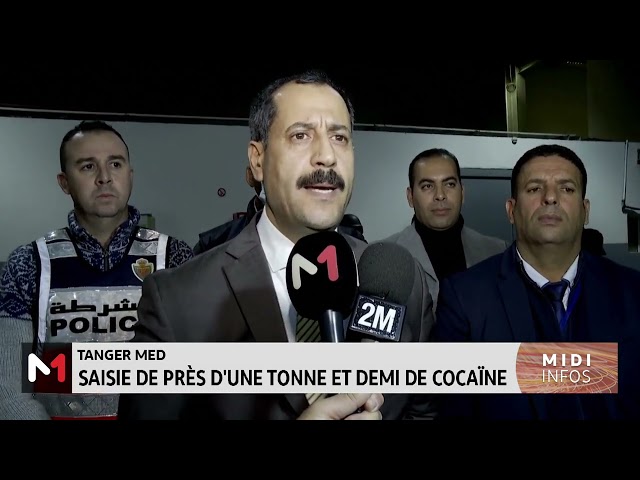 Tanger Med : saisie de près d´une tonne et demi de cocaïne