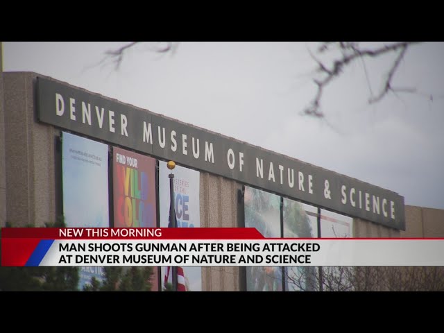 Man shoots gunman after attack outside Denver museum