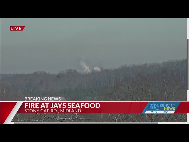 Crews battling large fire reported at Jay's Seafood