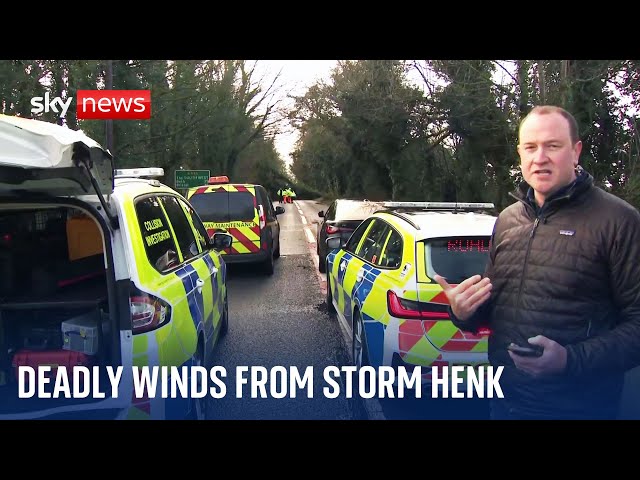 Storm Henk: Man dies in Gloucestershire after tree falls on car near Cirencester