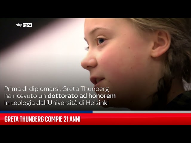 Greta Thunberg compie 21 anni