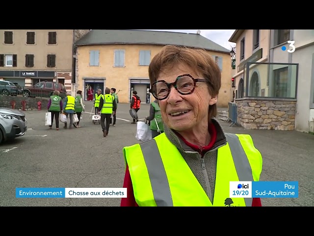 Béarn : des bénévoles ramassent les déchets à Arudy