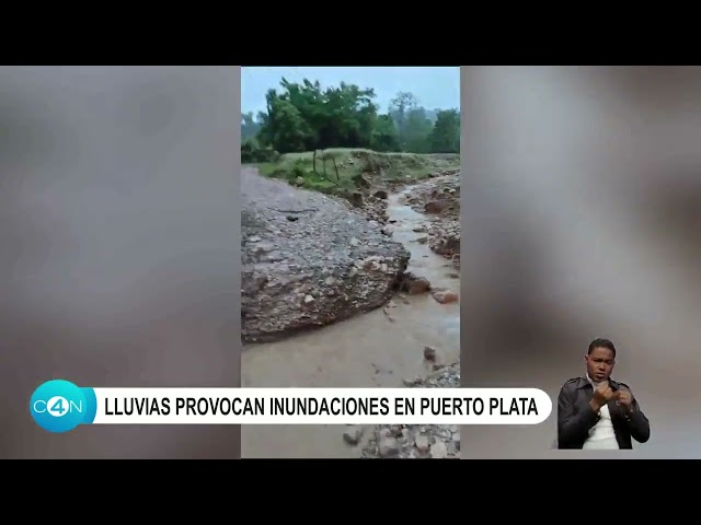 Lluvias provocan inundaciones en Puerto Plata