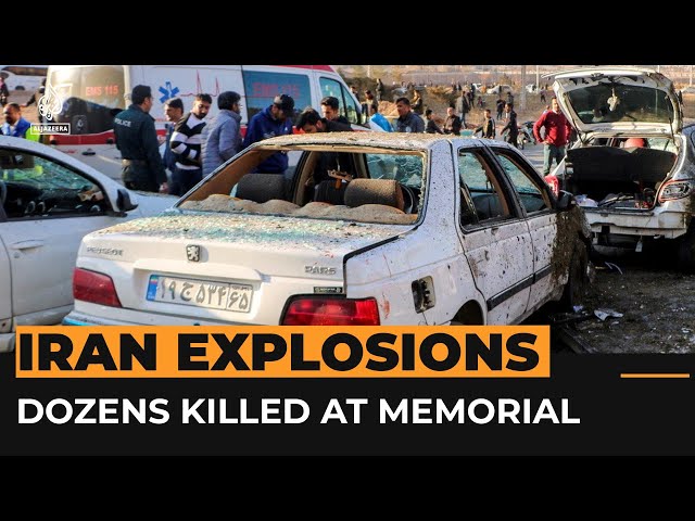 ⁣Explosions kill dozens gathered for anniversary of Soleimani assassination | Al Jazeera Newsfeed