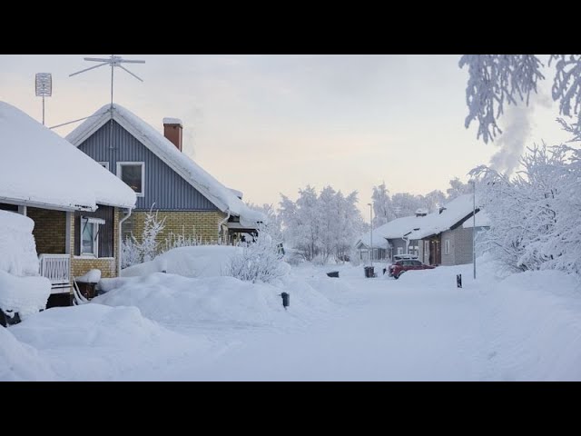 Frío extremo y mucha nieve en numerosas localidades escandinavas