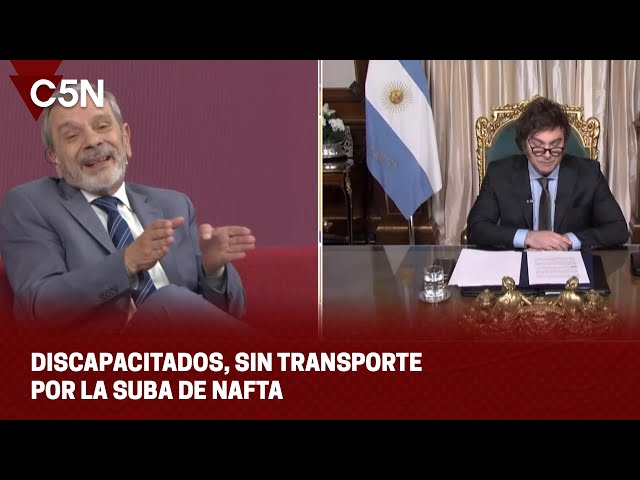 DISCAPACITADOS, SIN TRANSPORTE por la SUBA de NAFTA