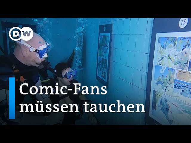 Comics in einem der tiefsten Schwimmbecken der Welt | DW Nachrichten