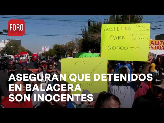 Balacera en Iztacalco: Comerciantes aseguran que los 10 detenidos son inocentes - Las Noticias