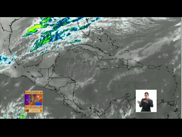 Pronóstico del Tiempo al Mediodía en Cuba: 03/01/2024