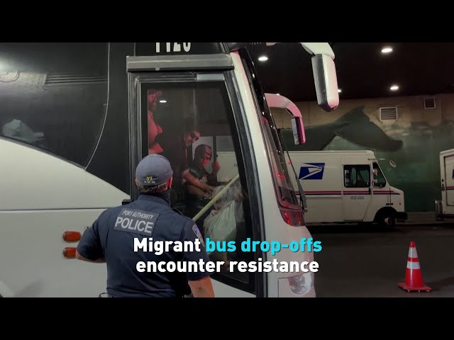 Migrant bus drop offs encounter resistance