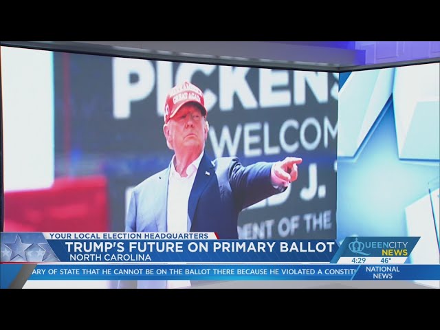 Discussing Trump's future on primary ballots