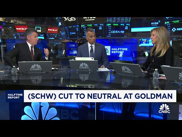 Goldman Sachs downgrades Charles Schwab on lower rate outlook