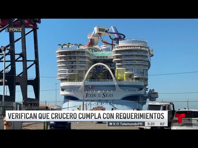 Crucero más grande del mundo atraca en Ponce