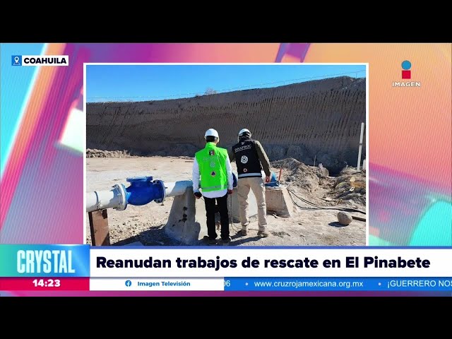 Reanudan los trabajos de rescate en la mina El Pinabete