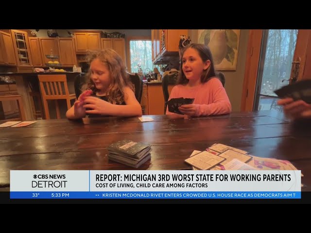 Michigan is third worst state for working parents, new study says