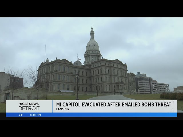 Michigan State Capitol evacuated due to threat