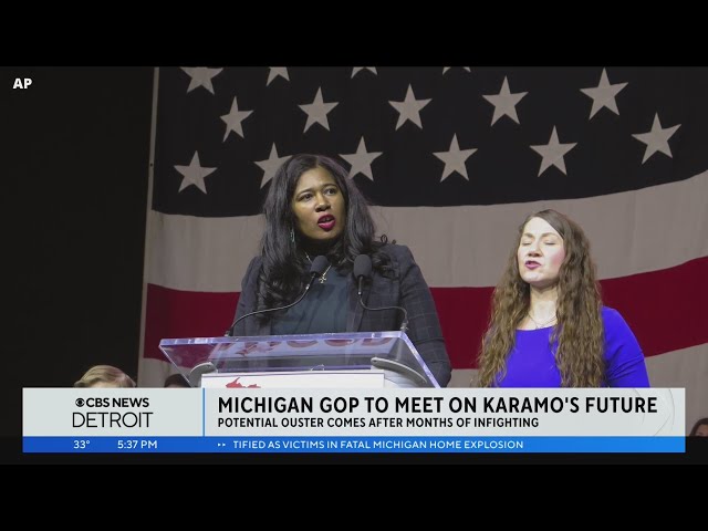 Michigan Republicans call for meeting to consider removing chairperson Kristina Karamo amid fundrais