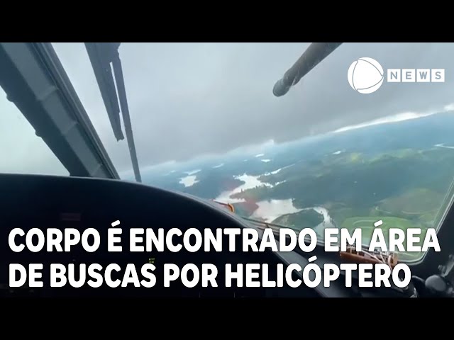 Polícia encontra corpo na região onde helicóptero desapareceu