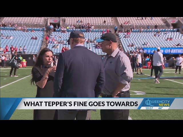 Where does David Tepper's fine go towards?