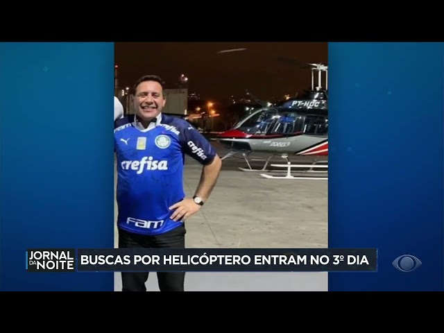 Buscas por helicóptero desaparecido seguem em SP