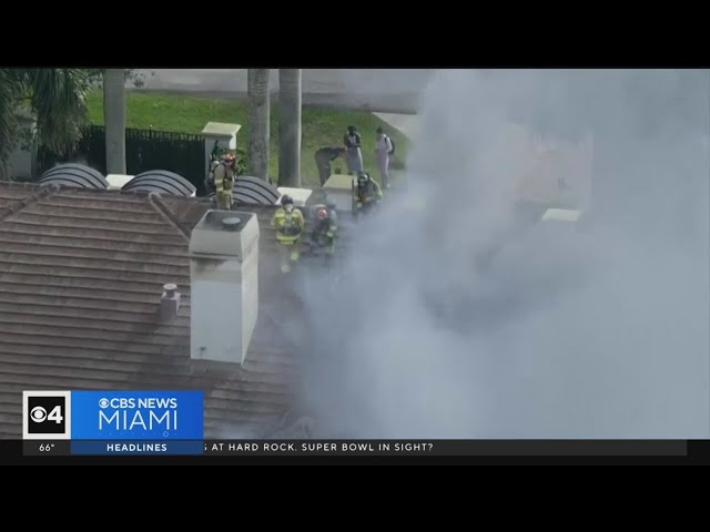 Firefighters investigate blaze at Miami Dolphins WR Tyreek Hill's mansion in Southwest Ranches