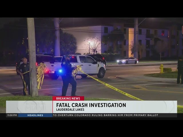 Fatal crash in Lauderdale Lakes under investigation