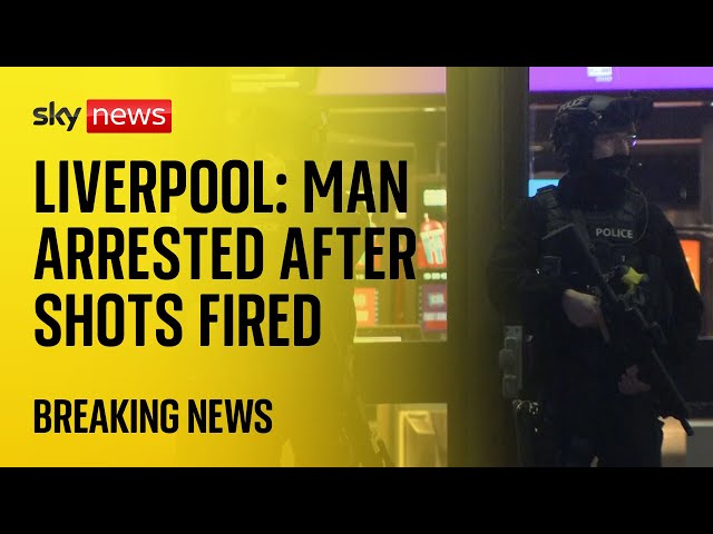 Liverpool: Man arrested after shots fired outside cinema and shop