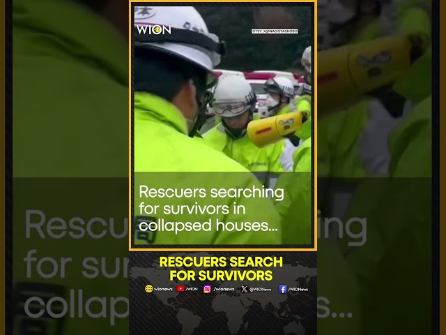 Japan Earthquake: Rescuers search for survivors in quake-hit Japan | WION Shorts