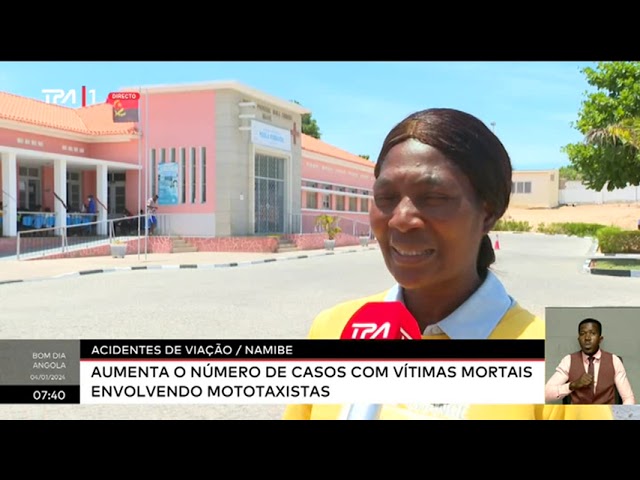 Acidentes de viação/Namibe - Aumenta o número de casos com vítimas mortais envolvendo mototaxistas