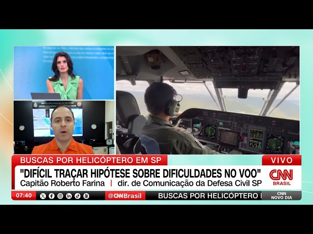 Helicóptero desaparecido em SP pode ter pousado na mata fechada, diz especialista| CNN NOVO DIA