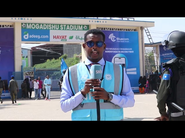 Boqolaal Taagerayaal ah oo gaaray Stadium Muqdisho kahor kulanka u dhaxeeya Hirshabelle iyo Banaadir