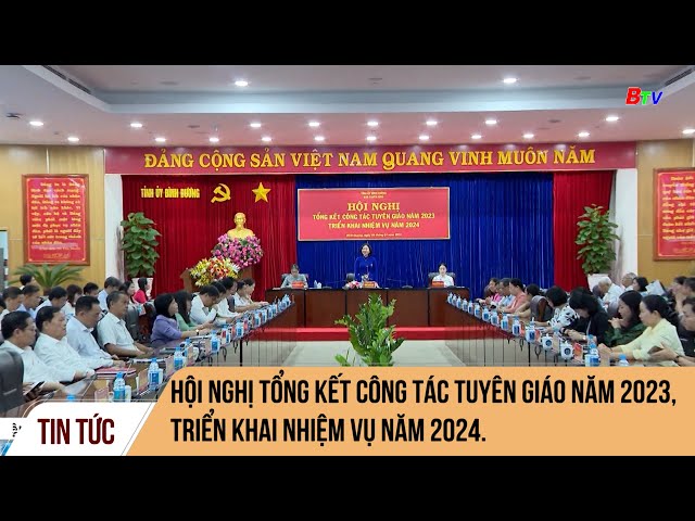 Hội nghị tổng kết công tác Tuyên giáo năm 2023, triển khai nhiệm vụ năm 2024